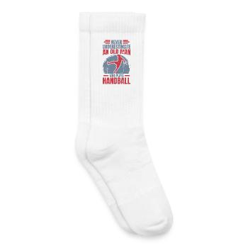 Handball Grandfather - Kids Tennis Socks - white - Right