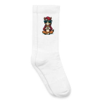Aimer les vibrations de Colt - Chaussettes de tennis bio enfant - blanc - Droite