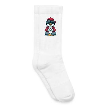 Cool Penguin Love - Kinder Tennissocken - Weiß - Rechts