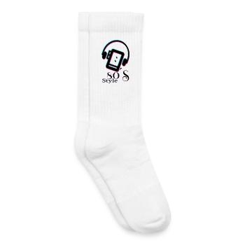 Retro-Design der 80er - Kinder Tennissocken - Weiß - Rechts