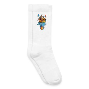 Zirkus Partytiere - Kinder Tennissocken - Weiß - Rechts