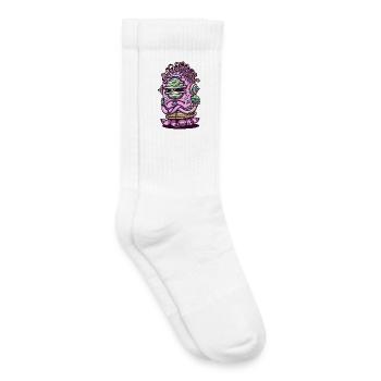Weltraumrosa außerirdische Kreatur - Kinder Tennissocken - Weiß - Rechts