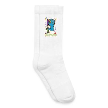 Escalade Crimp Queen Bloc Fun - Chaussettes de tennis bio enfant - blanc - Droite