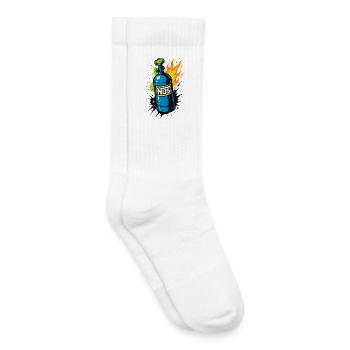 NOS Bottle Neon, Street Racer Shirt - Kids Tennis Socks - white - Right