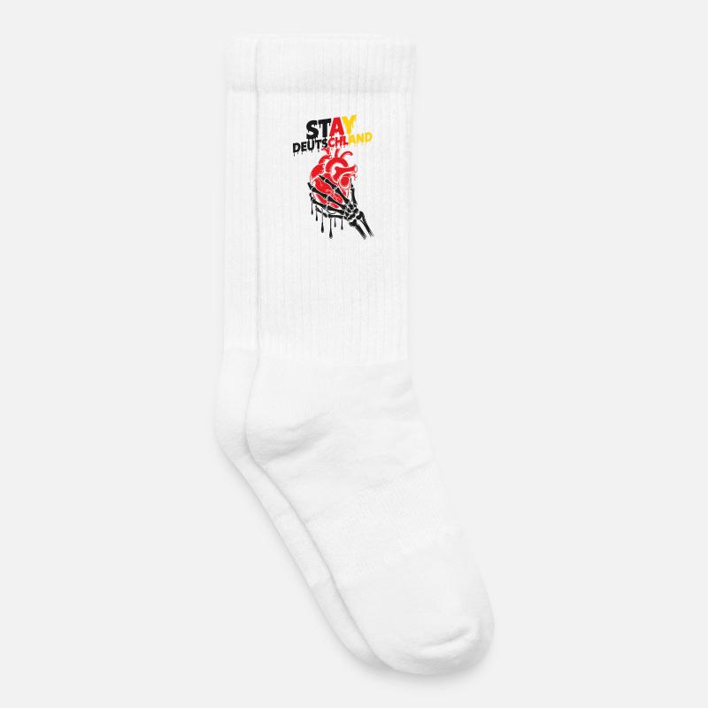 Germany Heart - Kinder Tennissocken - Weiß