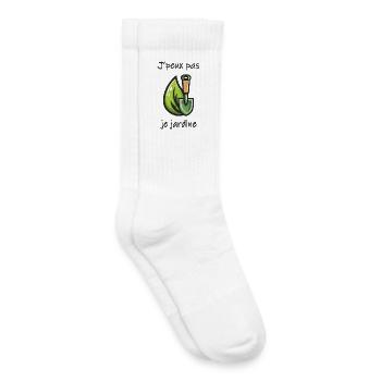 Ich kann nicht gärtnern – Gärtnerhumor - Kinder Tennissocken - Weiß - Rechts