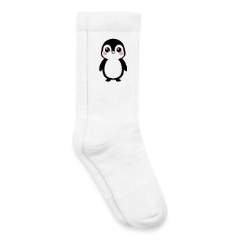 Panda Kiss Kawaii - Kids Tennis Socks - white - Right