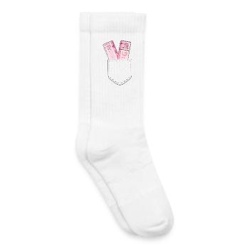 LUNE D’AIR - Chaussettes de tennis bio enfant - blanc - Droite
