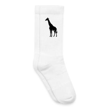 giraffe - Chaussettes de tennis bio enfant - blanc - Droite