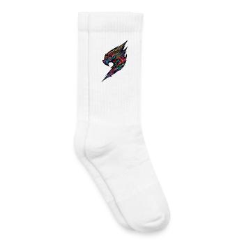 Fiery Phoenix Wing - Kids Tennis Socks - white - Right