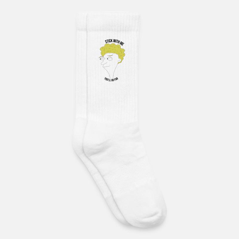 Bleib bei mir, du kommst weit – Mann - Kinder Tennissocken - Weiß