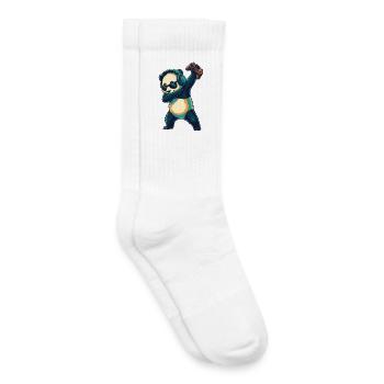 Gamer Panda Bär spielt Videospielkunst - Kinder Tennissocken - Weiß - Rechts