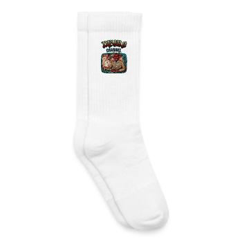 Diablo Channel - Chaussettes de tennis bio enfant - blanc - Droite