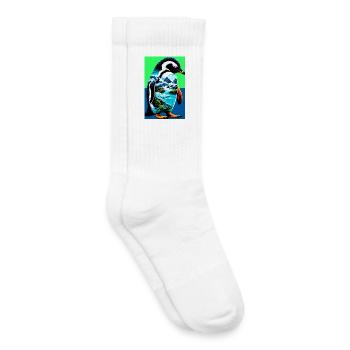 penguin - Kids Tennis Socks - white - Right