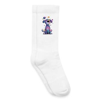 Galaktischer Welpen im All - Kinder Tennissocken - Weiß - Rechts