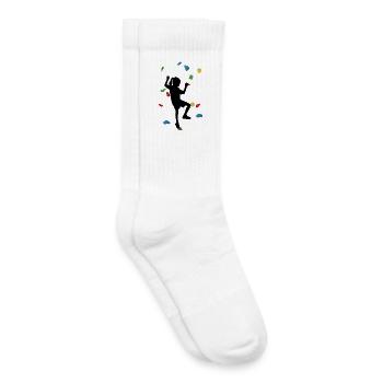 Kletterwand-Mädchen - Kinder Tennissocken - Weiß - Rechts