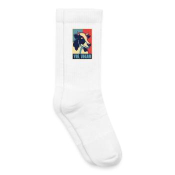 Chemise végane Yes - Chaussettes de tennis bio enfant - blanc - Droite