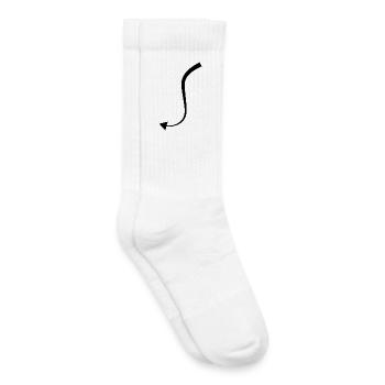 Queue du Diable - Chaussettes de tennis bio enfant - blanc - Droite