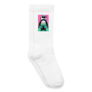 penguin - Kids Tennis Socks - white - Right