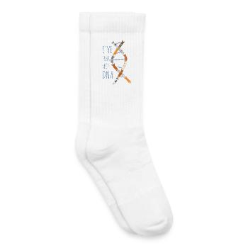 J’ai de l’ADN parfait - Chaussettes de tennis bio enfant - blanc - Droite