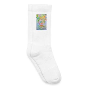 L'Éclat du Vase Antique - Chaussettes de tennis bio enfant - blanc - Droite