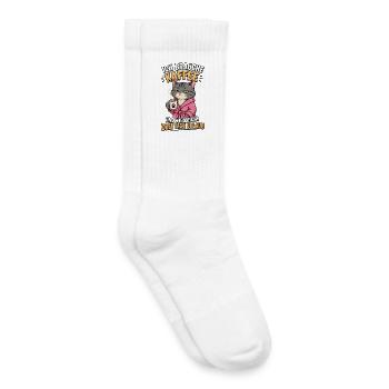 Ich Brauche Kaffee Katze Shirt - Kinder Tennissocken - Weiß - Rechts