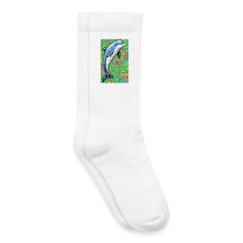 Delfin - Kinder Tennissocken - Weiß - Rechts