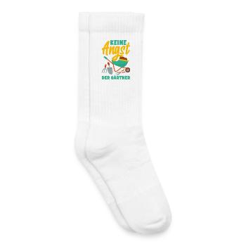 Der Gärtner Regelt Das - Kinder Tennissocken - Weiß - Rechts