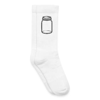 Mason Jar - Kids Tennis Socks - white - Right