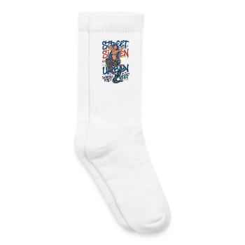 Street Siren Urban Mermaid Graffiti Streetwear Art - Kids Tennis Socks - white - Right