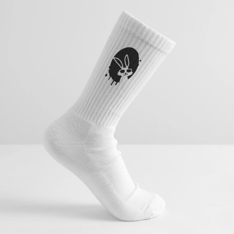 Graffiti Easter egg and Easter bunny Kids Tennis Socks