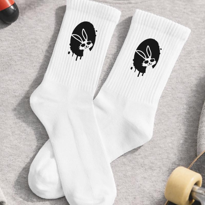 Graffiti Easter egg and Easter bunny Kids Tennis Socks