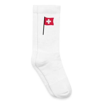 Swiss flag - Kids Tennis Socks - white - Right