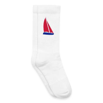 Segelboot - Kinder Tennissocken - Weiß - Rechts