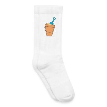 Beach bath with shovel - Kids Tennis Socks - white - Right