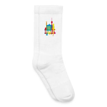 Berlin Graffiti - Kinder Tennissocken - Weiß - Rechts