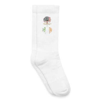 American Grown Irish Roots Ireland Flag - Kids Tennis Socks - white - Right