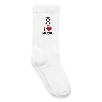 Cool Statement Herz Seevogel Pinguin Tier Vogel - Kinder Tennissocken - Weiß - Rechts