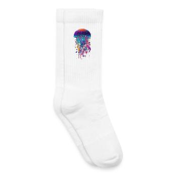 Jellyfish - Kids Tennis Socks - white - Right