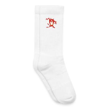 Crâne et démon - Chaussettes de tennis bio enfant - blanc - Droite