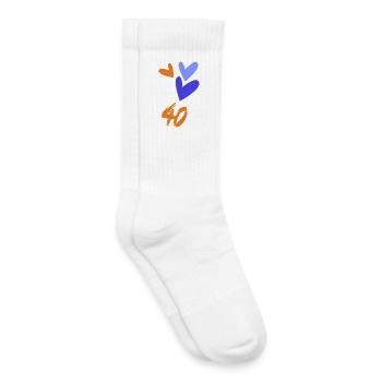 ANNIVERSARY. HAPPY BIRTHDAY. HAPPY BIRTHDAY. - Kids Tennis Socks - white - Right
