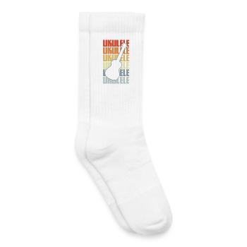 Vintage Ukulele - Kinder Tennissocken - Weiß - Rechts