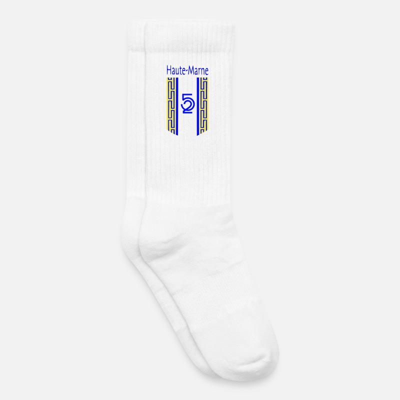 Haute-Marne - Chaussettes de tennis bio enfant - blanc