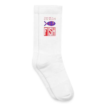 HUMOR. FISH. SARDINE. APRIL FOOL - Kids Tennis Socks - white - Right