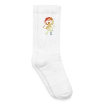 Kleine Football Spielerin - Kinder Tennissocken - Weiß - Rechts