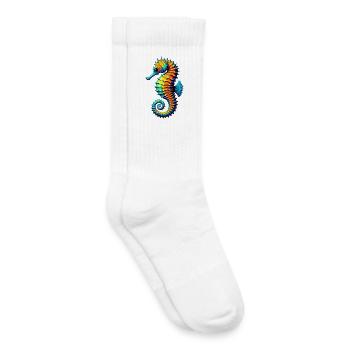 Seepferdchen - Kinder Tennissocken - Weiß - Rechts