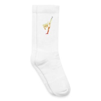 Kickboxer Vintage Look - Kids Tennis Socks - white - Right