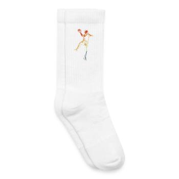 Handball Girl Retro Look - Kids Tennis Socks - white - Right