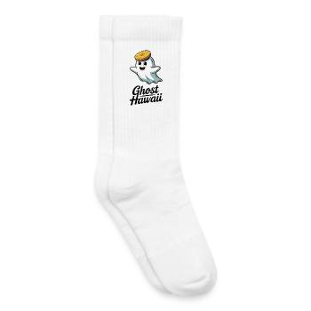 Hawaï fantôme - Chaussettes de tennis bio enfant - blanc - Droite
