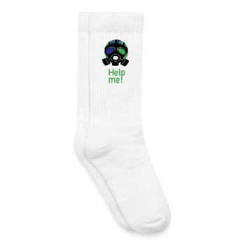 Help me - Kids Tennis Socks - white - Right